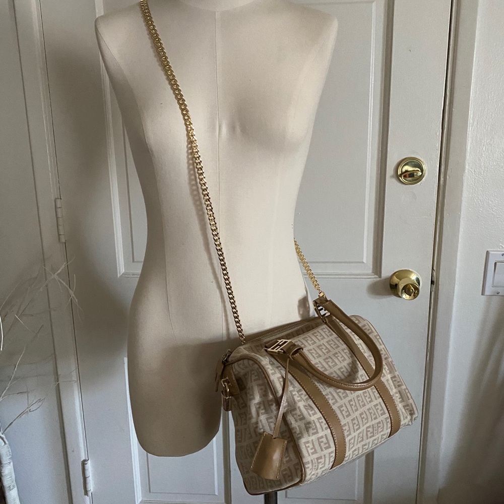 -SOLD- New Authentic Fendi Zucca mini Boston bag - Picture 11 of 14